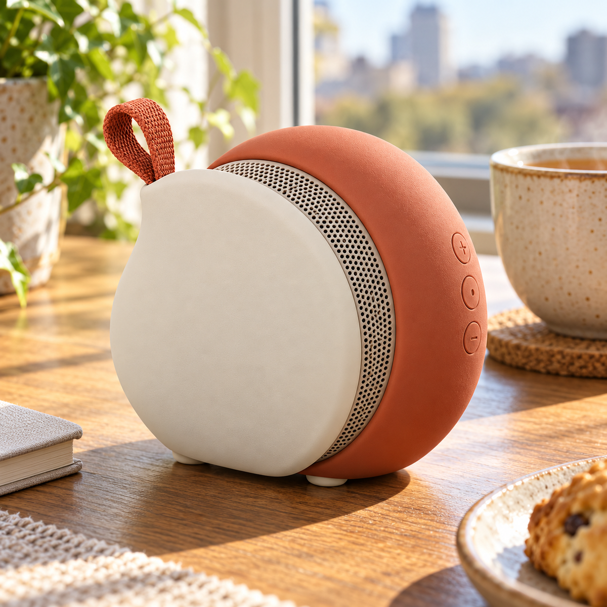 Twin Crescent Portable Bluetooth Speaker