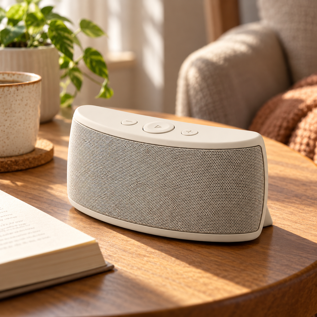 Curved Front Bedside Bluetooth Speaker