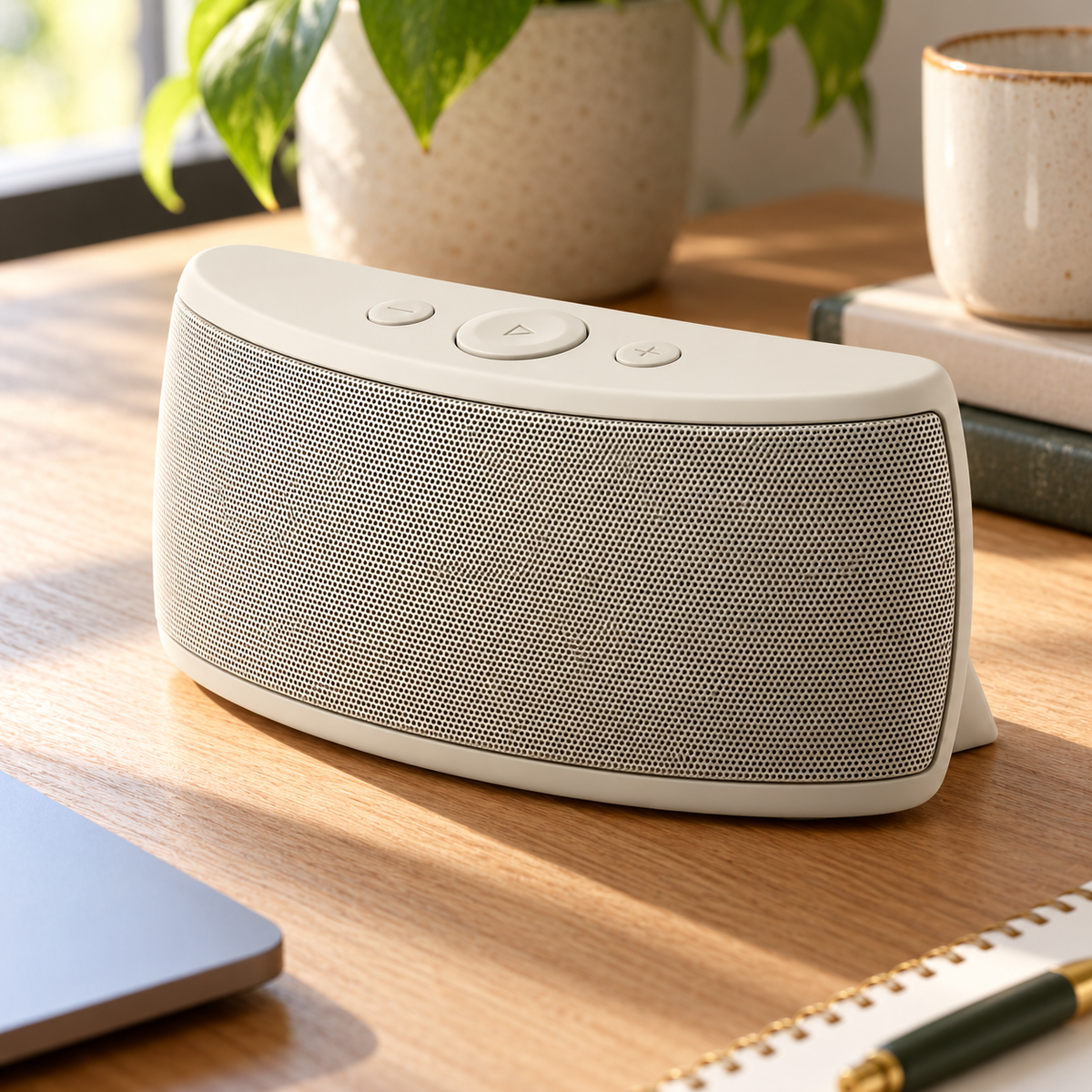 Curved Front Bedside Bluetooth Speaker