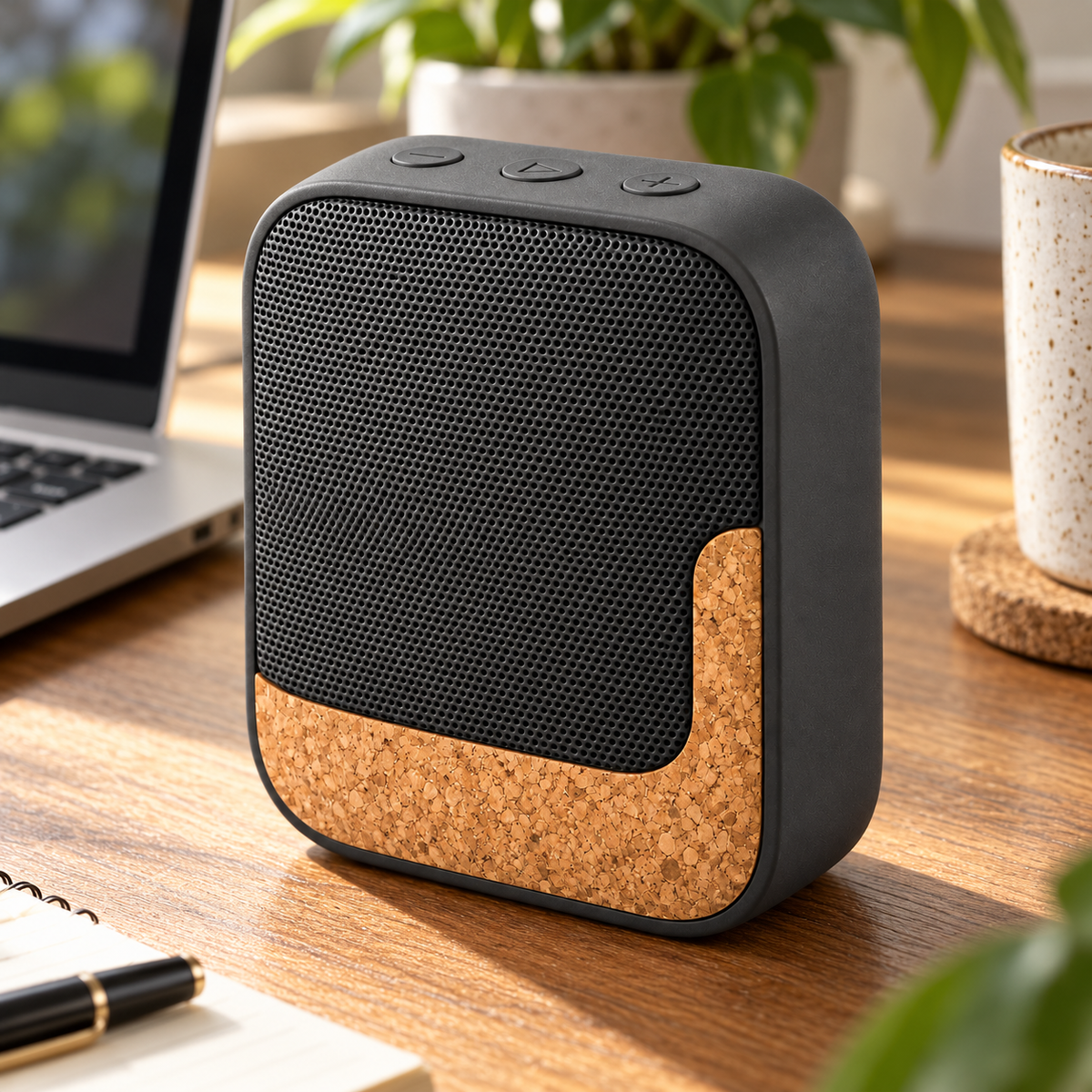 Cork Inlay Home Bluetooth Speaker